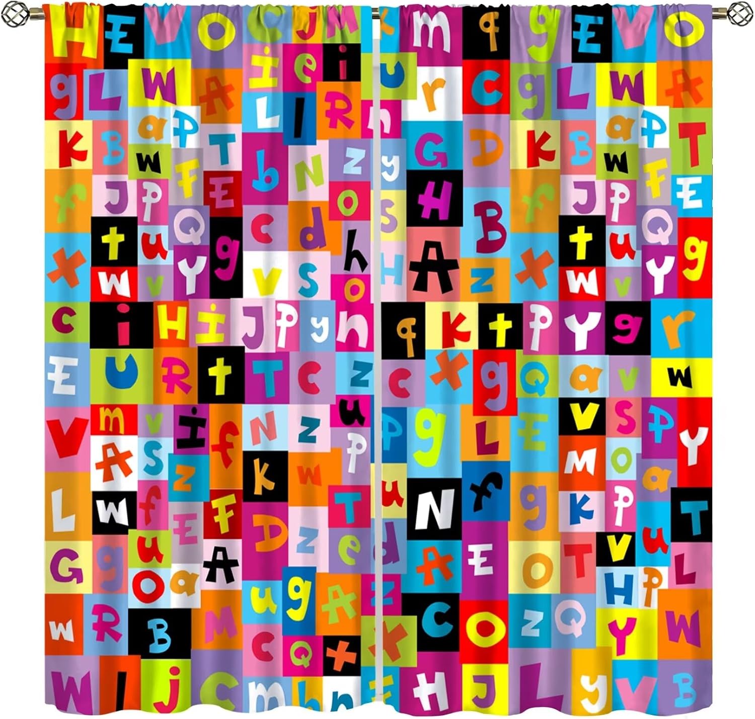 Multicolor ABC Block Curtain P - Abc Kids Early Education recension och pris