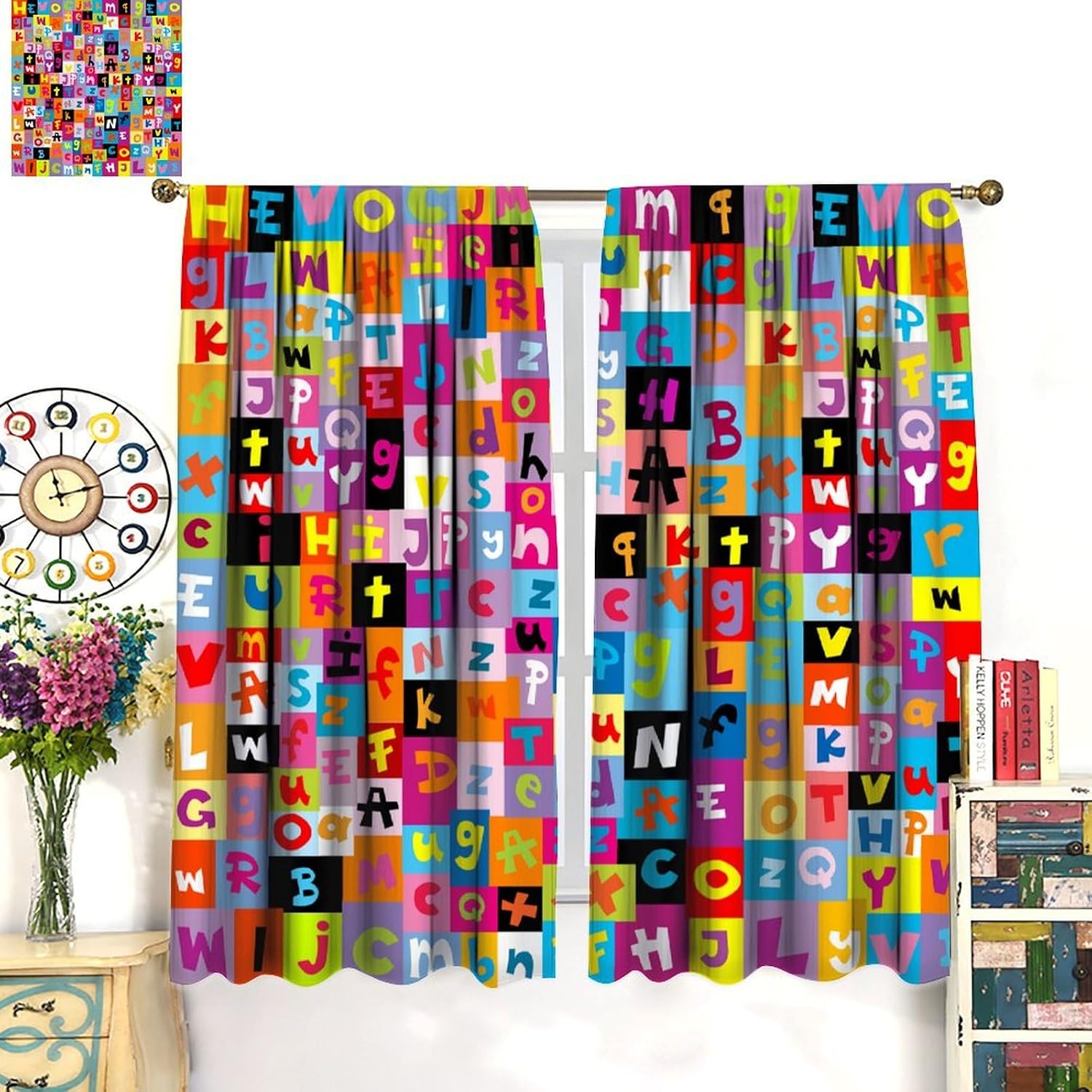 Multicolor ABC Block Curtain P - Abc Kids Early Education recension och pris