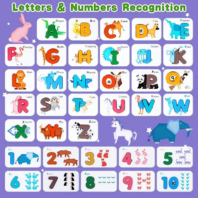 Montessori Alphabet Numbers Fl - Kids Education Number recension och pris