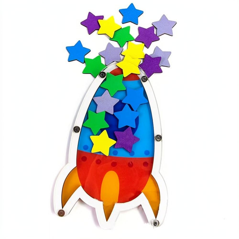 Cute Wooden Star Reward Jar Fo - Kids Education Motivation recension och pris