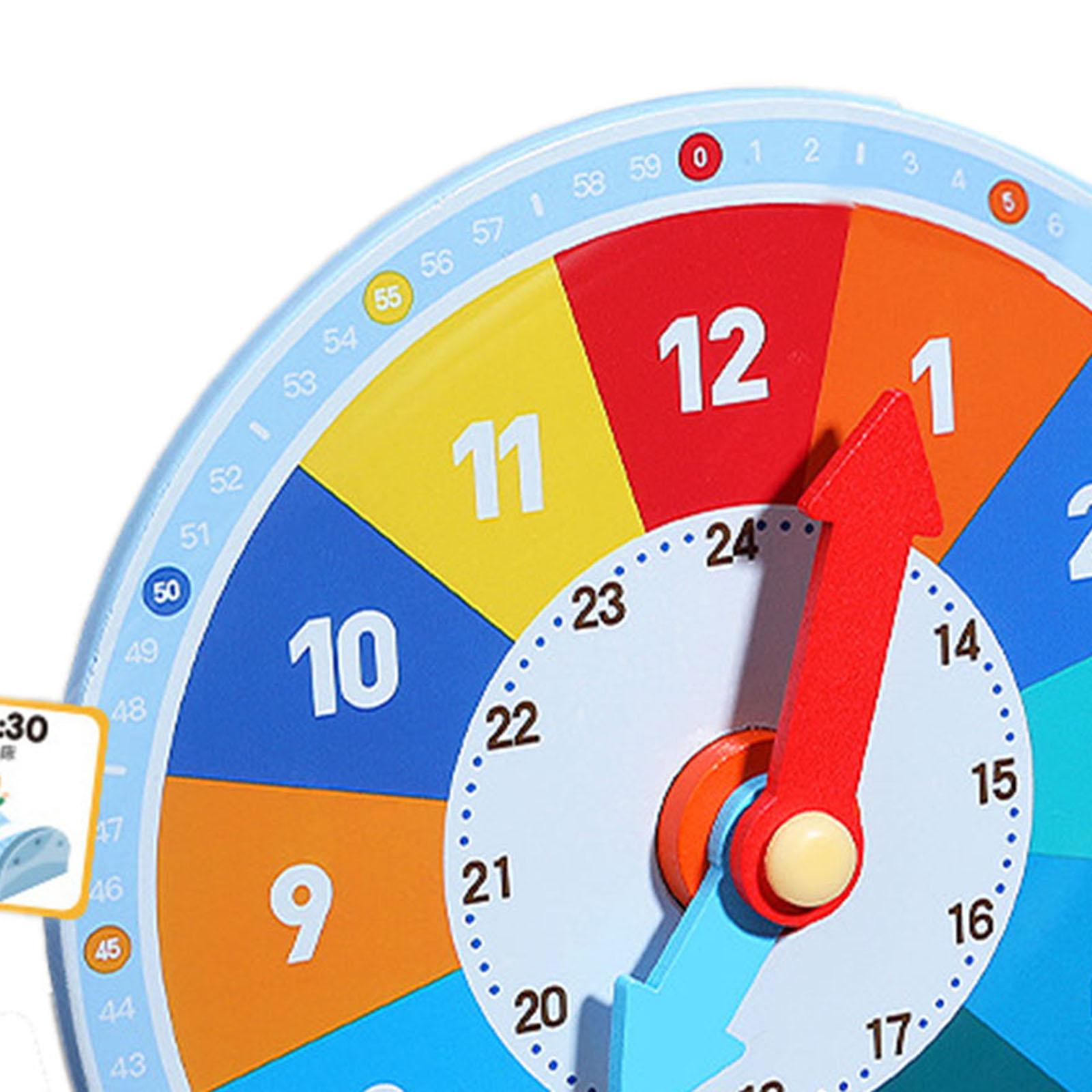 Wooden Education Clock Learnin - Kids Education Number recension och pris
