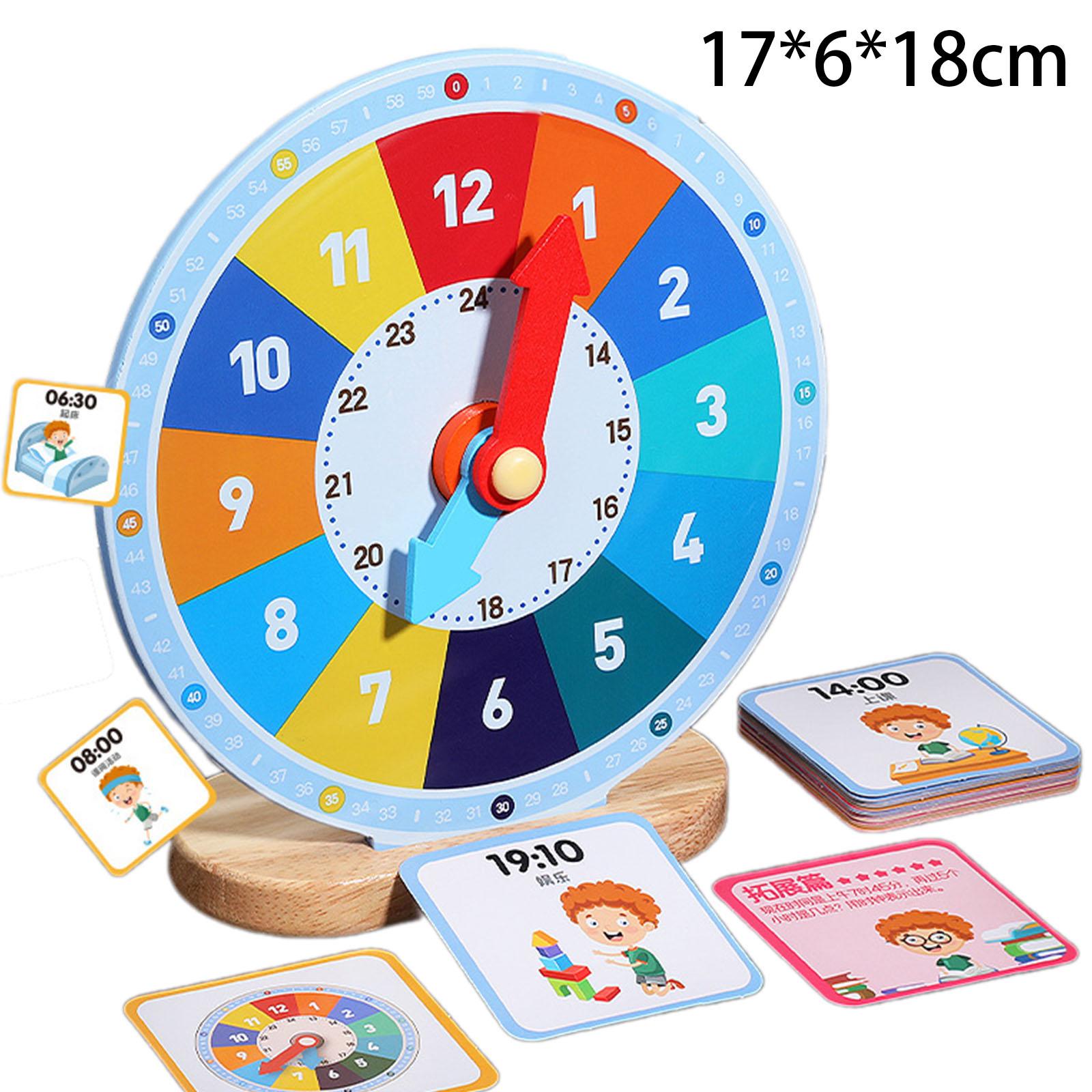 Wooden Education Clock Learnin - Kids Education Number recension och pris