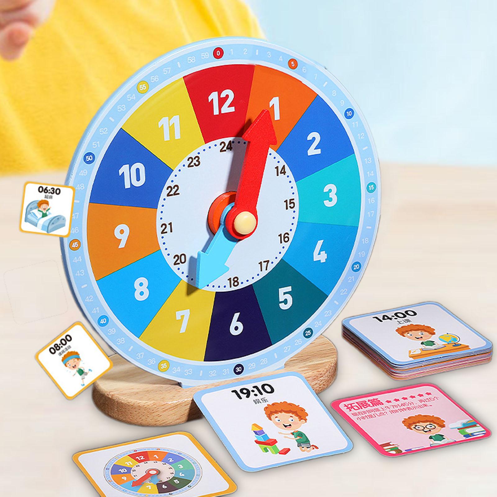 Wooden Education Clock Learnin - Kids Education Number recension och pris
