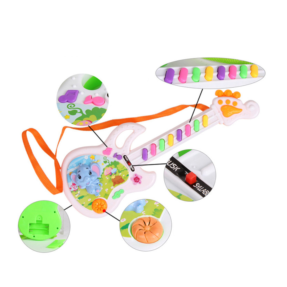 8 Keys Cartoon Electronic Guit - Kids Education Rhymes recension och pris