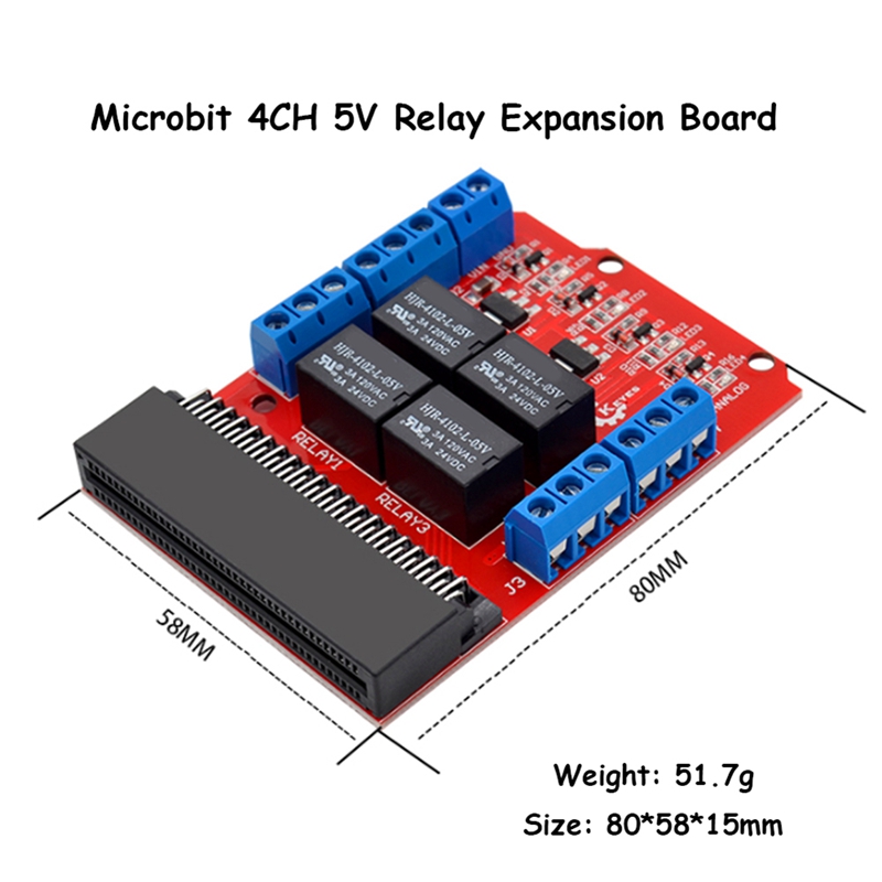 Microbit 4 Channel Relay Modul - Kids Education Channel recension och pris