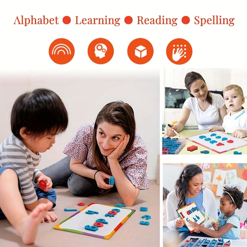 Red & Blue English Letter Magn - Kids Education Number recension och pris