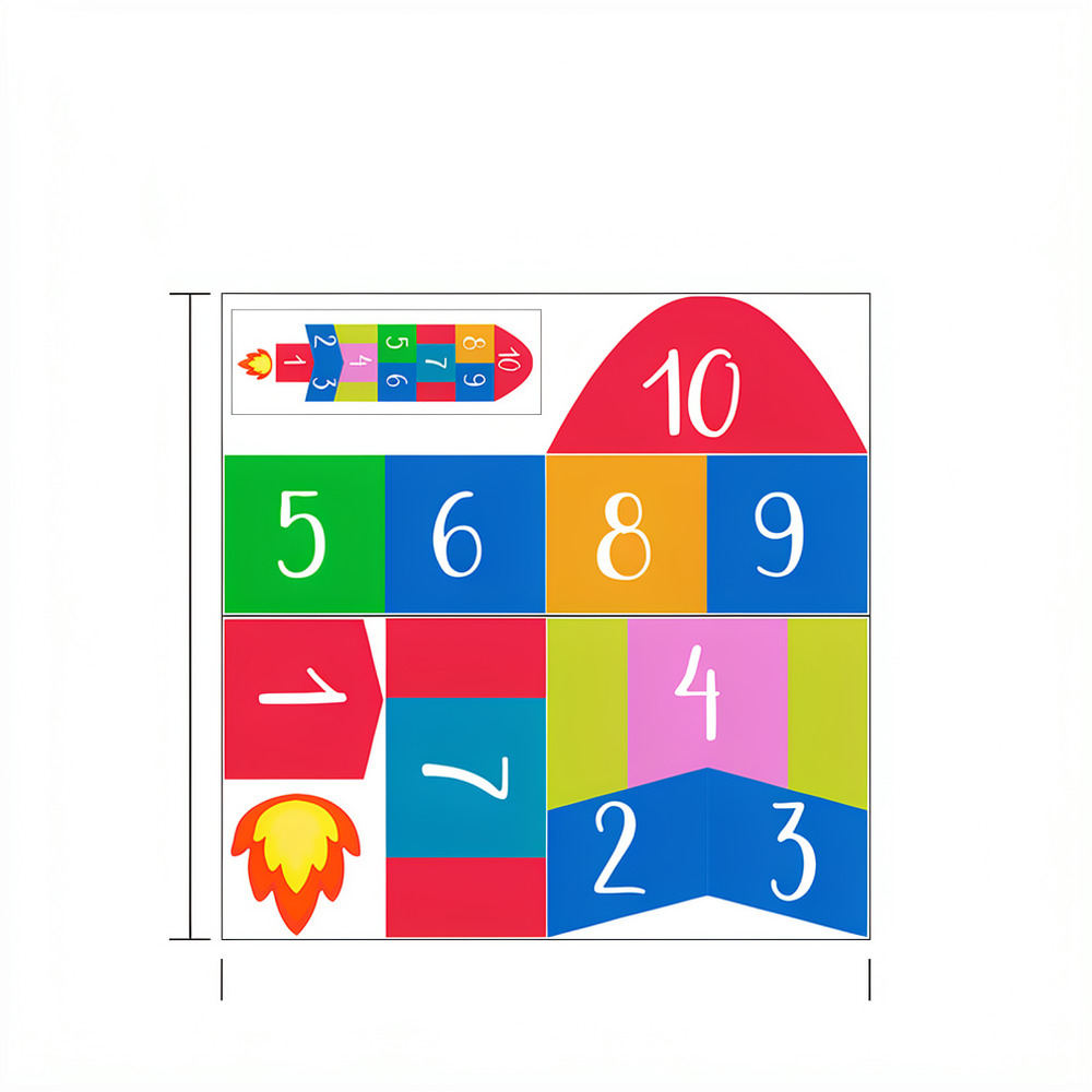 Educational Rocket Hopscotch W - Kids Education Activities recension och pris