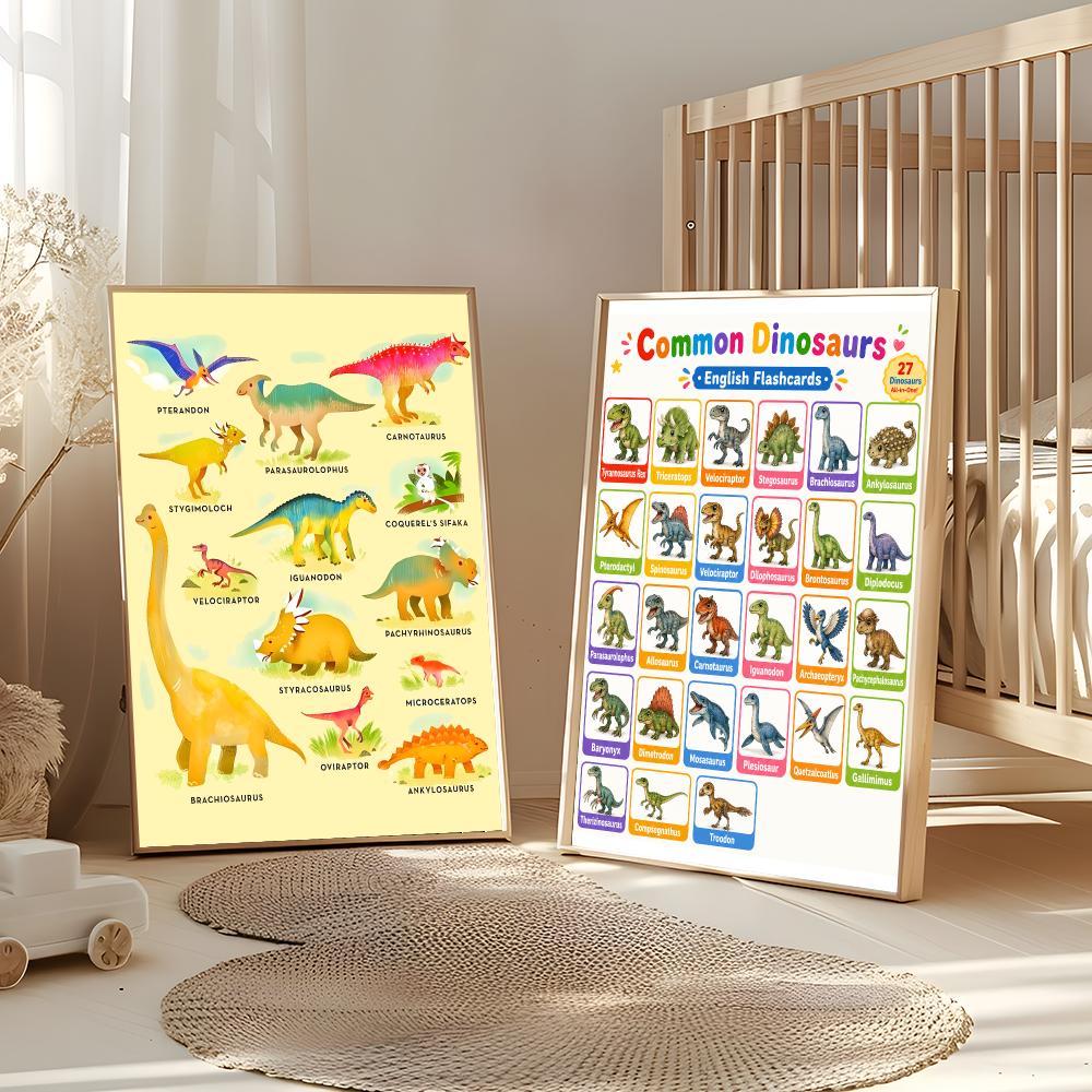 Art Dinosaur Names Chart Poste - Kids Education Name recension och pris